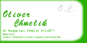 oliver chmelik business card